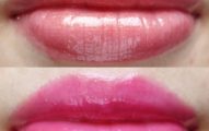 Rimmel stay glossy lip-gloss in Fuchsia fever review