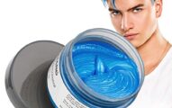 Hair Coloring Wax, Blue Disposable Instant Matte Hairstyle Mud Cream Hair Pomades for Kids Men Women to Cosplay Nightclub Masquerade Transformation …