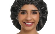 SAYMRE Adjustable Satiny Sleep Cap Hair Bonnet Double Layered Reversible for Women Protective Sleep Hairstyles