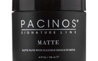 Pacinos Matte, Hair Paste with Flexible Hold & No Shine, Sculpting & Styling Wax for All Hair Types, Add Long Lasting Definition & Texture for a Natural Looking Hairstyle with No Flakes, 4 oz
