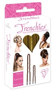 Frenchies Ultra Flocked Extra Soft French Twist Hair Pins: The French Hair Pins for Buns, Wedding Updo Hairstyles, Hair Extensions + Wigs, 20 Count, Blond