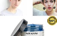 Blue Hair Dye Color Wax Temporary Hairstyle Cream 4.23 oz Pomades Natural Hairstyle Wax for Men Women kids Party Cosplay Halloween Date