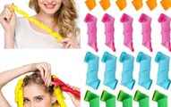 20PCS Hair Curlers Rollers Heatless Magic Curling Wavy Hairstyle with Styling Hooks for Long Hair Sute 20/30/45cm… (20CM/7.87")