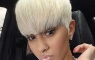 BeiSD Short Pixie Cuts Hair Wigs for Women Girls Short Wigs Heat Resistant Synthetic Wigs for Black Women (7345-white)