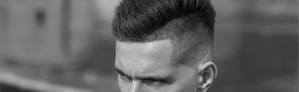 Hairplexx branding picture 2, black and white effect, to show a matt hair style