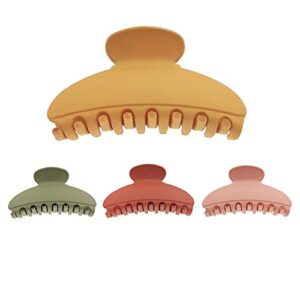 Sokogoda Candy Color Sweetheart Clips, Nonslip Big Claw Clip, Suitable for any hairstyle and hair type, 4 Color Available