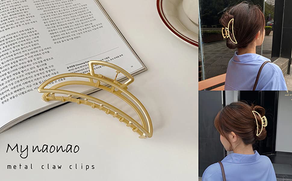 Mynaonao Metal Claw Clips