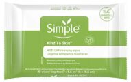 Simple Kind to Skin Cleansing Wipes Gentle and Effective Makeup Remover Micellar Free from color and dye, artificial perfume and harsh chemicals 25 Wipes