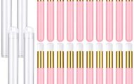 24 Pieces Lash Shampoo Brushes Set with Transparent Travel Plastic Tubes, Eyelash Extensions Nose Pore Deep Cleaning Brush Peel off Blackhead Removing Brush Tool Cosmetic Lash Cleanser Brush