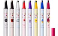 8 packs Colorful Matte Liquid Eyeliner Set, Colored Eyeliers Pencil Waterproof Eyeliner Liquid Pen,with Flexible Felt Tip Professional Smudge Proof Hypoallergenic Multi Colored Makeup Pen