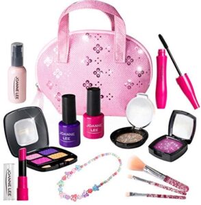 Kids Makeup Kit, Pretend Play Makeup Set Kids Toys for Girls Age 3, 4, 5,6 (Not Real Makeup)