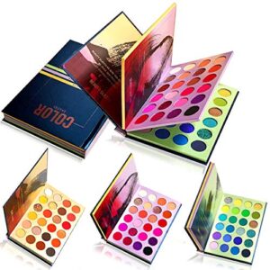 Makeup Palette Combination with 3 Layers All In One Makeup Set High Pigmented 72 Colors Pressed Powder Eyeshadow Color Shades Palette Make Up Eye Shadow