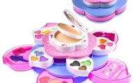 Toysical Kids Makeup Kit for Girls - Flower Shaped, Non Toxic, Play Makeup Set for Girls, Little Girls Makeup Kit for Kids - Top Birthday for Ages 3, 4, 5, 6, 7, 8 Year Old Children