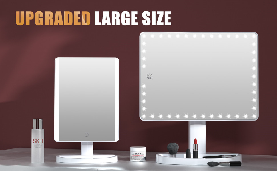 Updated Large Size Light Up Mirror