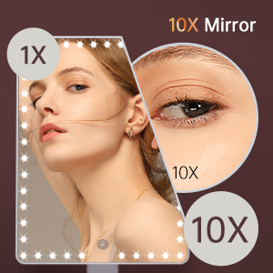 1X/10X Magnifying Makeup Mirror