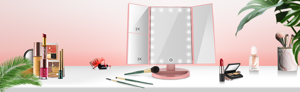 led makeup mirror with lights