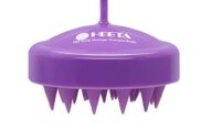 Hair Shampoo Brush, HEETA Scalp Care Hair Brush with Soft Silicone Scalp Massager (Purple)