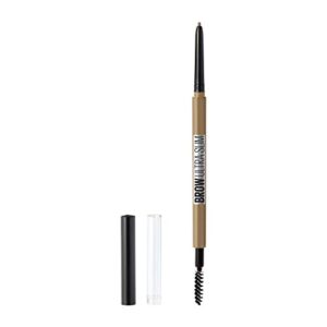 Maybelline New York Brow Ultra Slim Defining Eyebrow Makeup Mechanical Pencil with .55 MM Tip & Blending Spoolie For Precisely Defined Eyebrows, 250 BLONDE