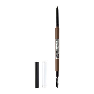 Maybelline New York Brow Ultra Slim Defining Eyebrow Makeup Mechanical Pencil With 1.55 MM Tip & Blending Spoolie For Precisely Defined Eyebrows, Medium Brown, 0.003 oz.
