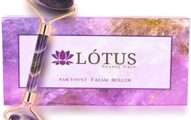 Lótus Beauty Care - Amethyst Roller For face - Jade Roller. Promotes Face Lift, Lymphatic Drainage and Blood Circulation for Healthy and Youthful Skin