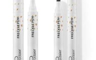 WENFENG 2 Colors Freckle Pen,Natural Lifelike Fake Freckles Makeup Pen,Magic Freckle Color Makeup Tool,Long-Lasting and Waterproof Dot Spot Pen Create Natural Sun-kissed Skin(Dark Brown+Light Brown)