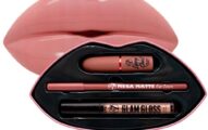 W7 | Kiss Kit Lip Gift Set | Colorway: Bare it All - Pink and Nude Colors | Lipstick, Lip Liner and Gloss