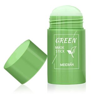 Green Tea Mask, Natural Face Moisturizes Oil Control, Soften Dead Cuticle Cells, Deeply Cleanse Pores, Improves Skin, for All Skin Types Men Women, 100% natural green tea extract (1PCS, Green Tea Mask)