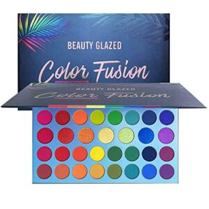 High Pigmented Makeup Palette Easy to Blend Color Fusion 39 Shades Metallic and Shimmers Eyeshadow Sweatproof and Waterproof Eye Shadows