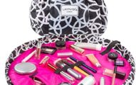 Lay-n-Go Drawstring Makeup Bag – Women’s Travel Cosmetic Case and Jewelry, Electronics, Toiletry Organizer – Rings