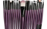Makeup Brush Set, 20Pcs Professional Makeup Tools Premium Synthetic Foundation Powder Blush Shadow Brushes Concealers Eye Cosmetics Make Up Brushes Kit (Purple)