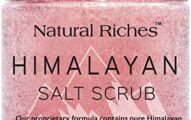 Natural Riches Himalayan Salt Body Scrub - (12 Oz / 340 gm) - Deep Cleansing Exfoliator, All-Natural exfoliate with Vitamin C, Bergamot and Lychee Essential Oils