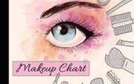 Makeup Chart: Blank Make Up Face Charts Organizer & Planner, Perfect For Personal Use & Professional Makeup Artists, Plan, Record, Note Pad